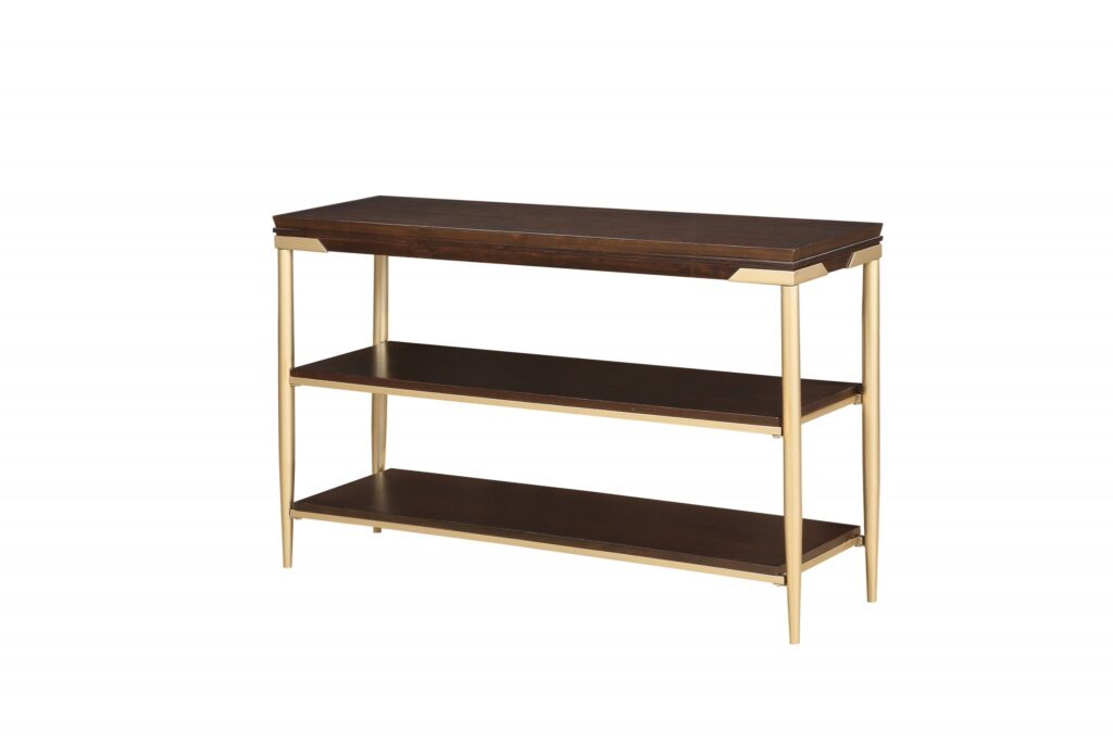 14′ X 48′ X 30′ Cherry Metal Wood Sofa Table