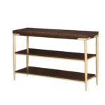 14′ X 48′ X 30′ Cherry Metal Wood Sofa Table