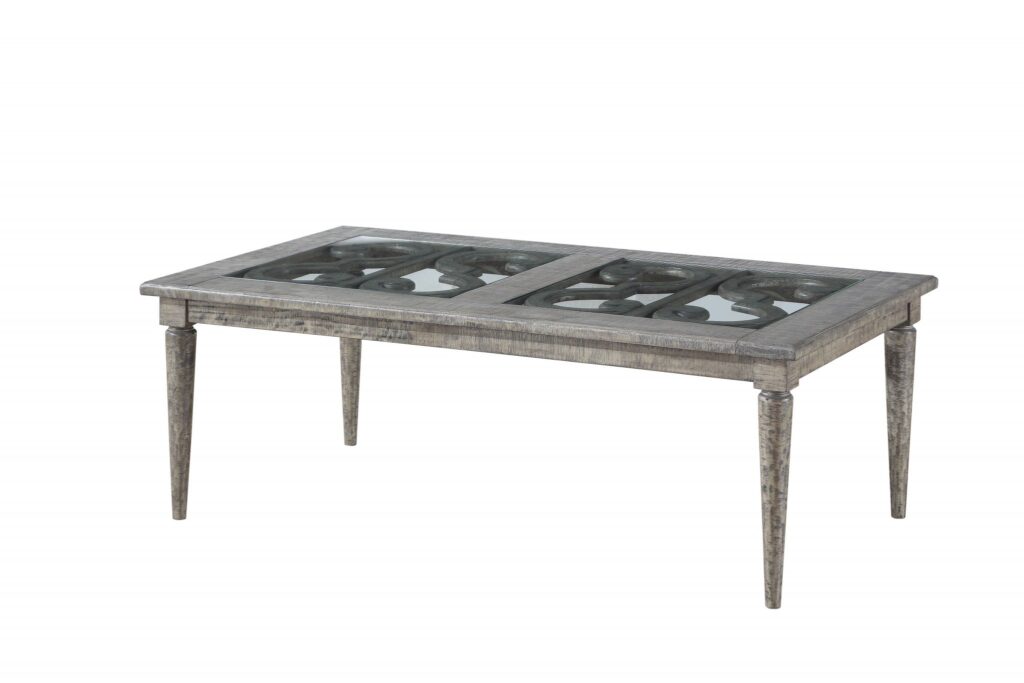 28′ X 50′ X 18′ Salvaged Natural Glass Wood Coffee Table