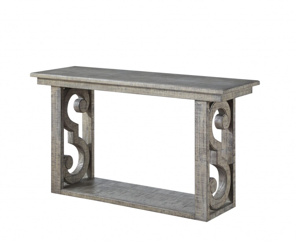 18′ X 52′ X 30′ Salvaged Natural Wood Sofa Table