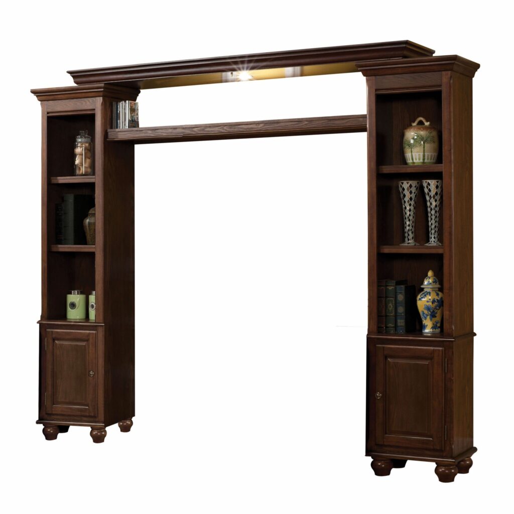 15′ X 96′ X 78′ Walnut Wood Entertainment Center