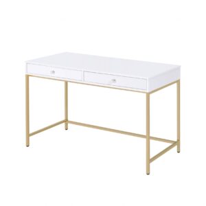 White Upholstered Full Platform Bed
