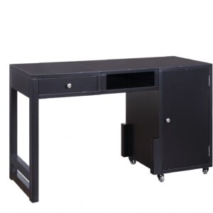30' Walnut Veneer  Metal  and Concrete Desk