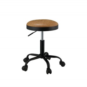 Red Chrome Swivel Adjustable Bar Stool