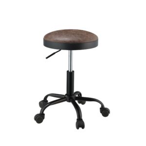 18' X 21' X 35' Dark Oak  Black Wood Side Chair Set2