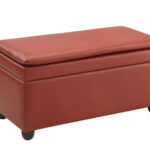 19′ X 39′ X 20′ Wine PU Upholstery Bench wStorage
