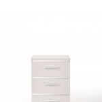 15′ X 18′ X 25′ White (High Gloss) Wood Veneer (Paper) Nightstand