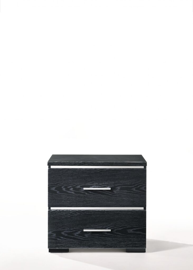 15′ X 22′ X 23′ Black (High Gloss) Wood Veneer (Paper) Nightstand