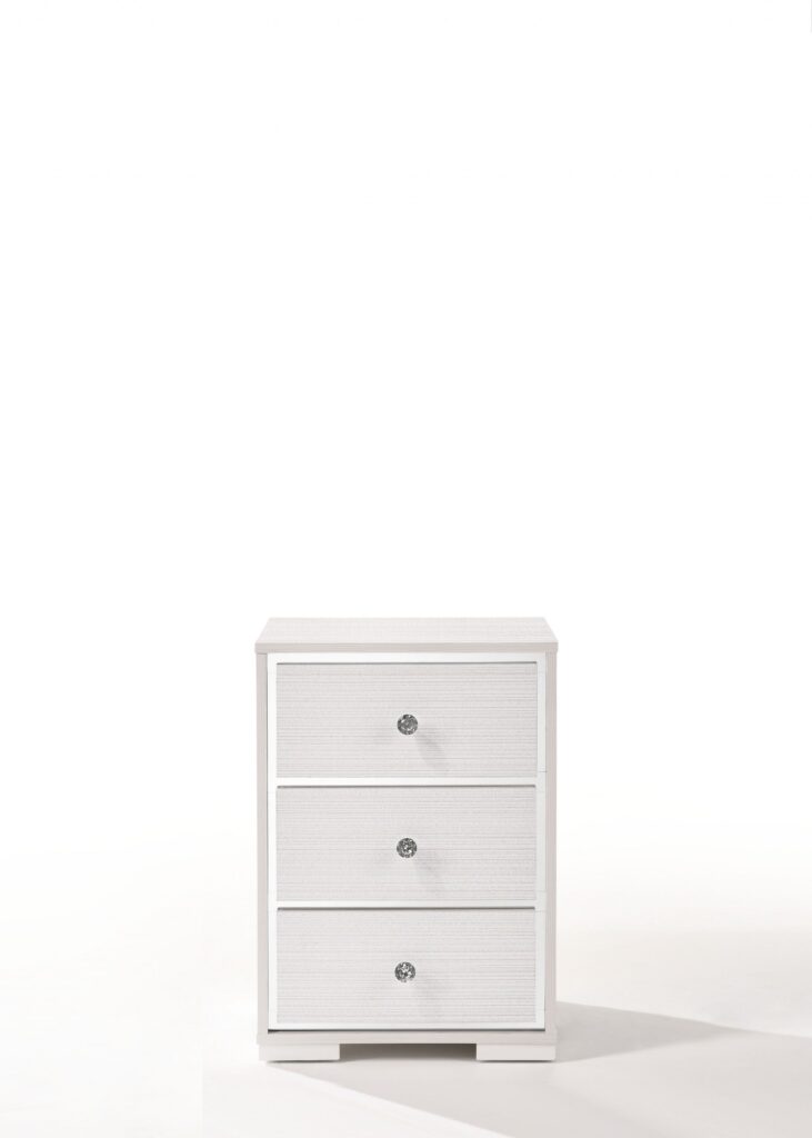 15′ X 18′ X 25′ Cream Wood Veneer (Paper) Nightstand