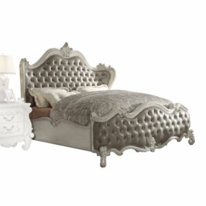 76 X 80 X 60 Gray Stainless Steel King Bed