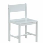 Classic White Wooden Stationary Chair
