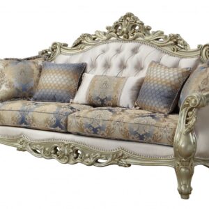 38' X 88' X 45' Fabric Walnut Upholstery Wood LegTrim Sofa w8 Pillows