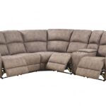 101′ X 86′ X 40′ Mocha Nubuck Upholstery Metal Reclining Mechanism Sectional Sofa (Power Motion  USB)
