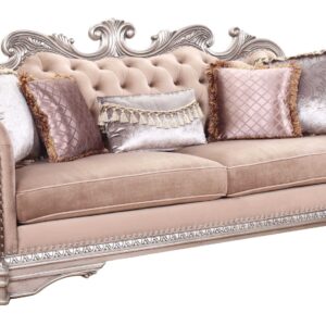 38' X 88' X 45' Fabric Walnut Upholstery Wood LegTrim Sofa w8 Pillows
