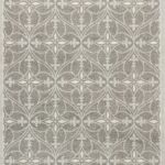 7’x10′ Grey Machine Woven UV Treated Ogee Indoor Outdoor Area Rug