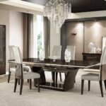 98.5″ X 43.5″ X 30″ Wenge Dining Table and 6Pcs Chair Set