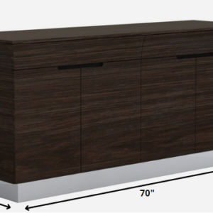 46' X 18' X 80' Antique Gold Curio Cabinet