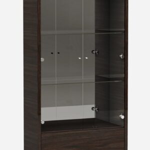 23' X 79' X 92' Antique Pearl Wood PolyResin Glass Mirror Hutch  Buffet