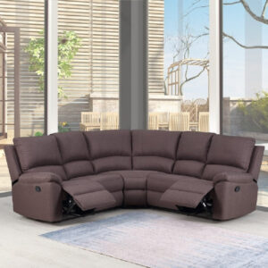 120" Modern Beige Fabric Sofa Set