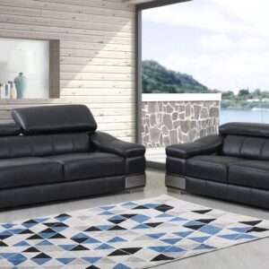 120" Modern Beige Fabric Sofa Set