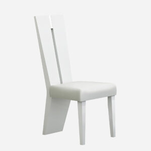 Blue Fabric Wrapped Dining Chair