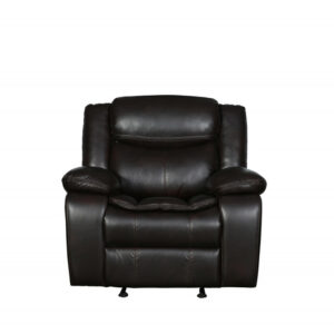 40" X 40" X 37" Gray Polished Microfiber Fabric Recliner