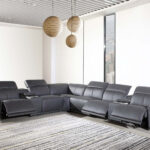 154″ X 200″ X 162.2″ Dark Grey Power Reclining 8PC Sectional