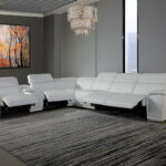254″ X 280″ X 237.4″ White Power Reclining 7PC Sectional