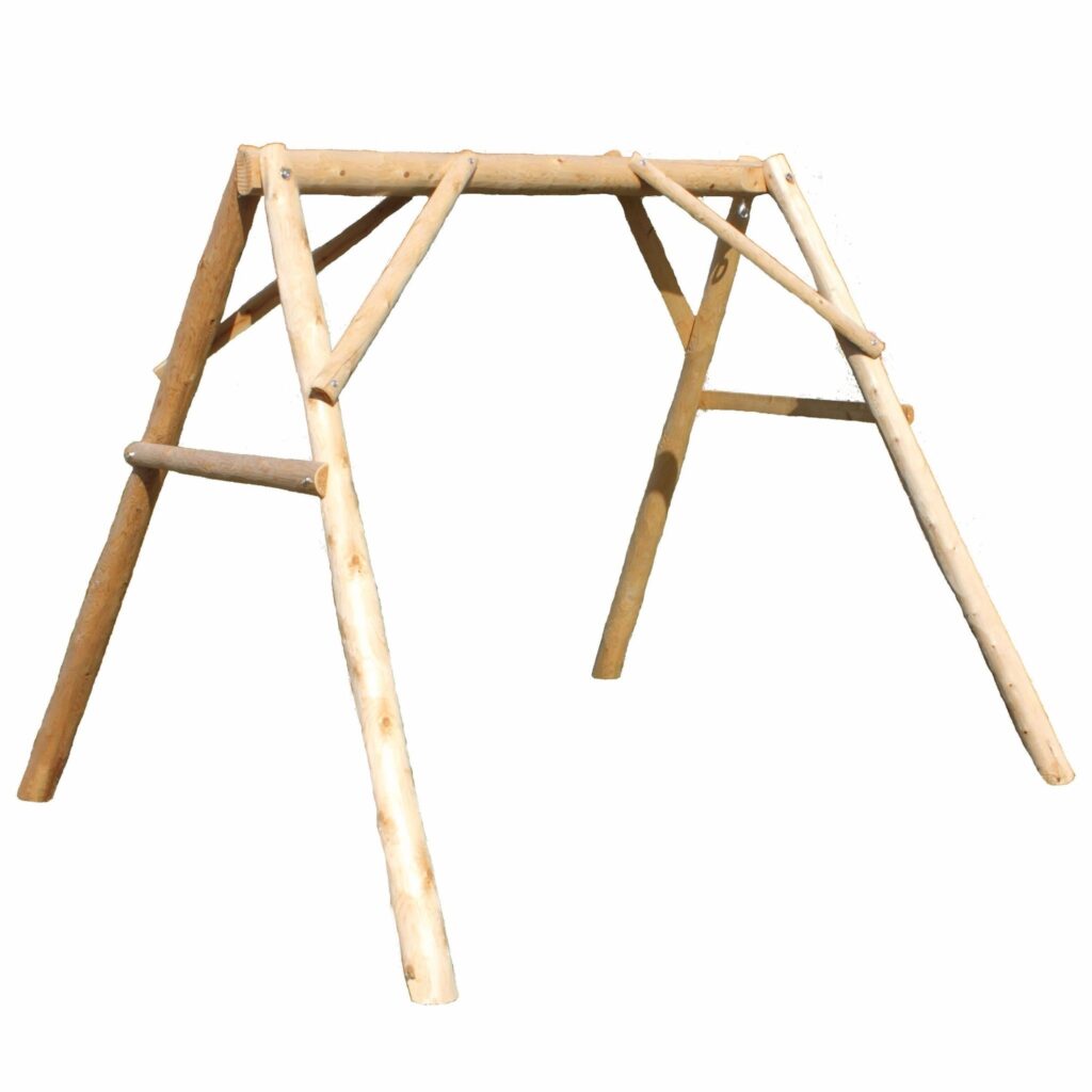 70″ X 70″ X 65″  Natural Wood A-Frame