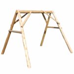 70″ X 70″ X 65″  Natural Wood A-Frame