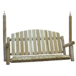 71′ X 23′ X 47′  Natural Wood Porch Swing