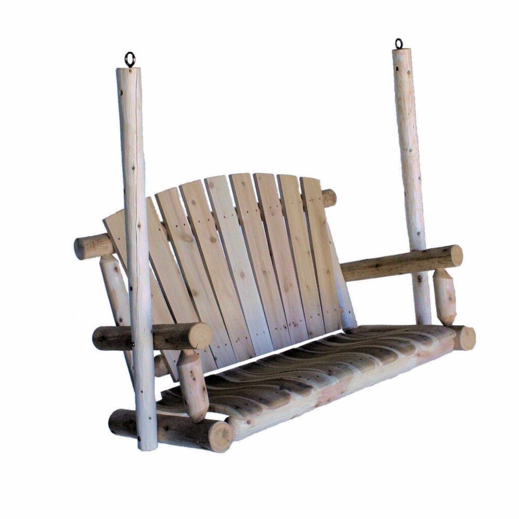 48′ X 24′ X 48′  Natural Wood Porch Swing