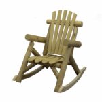 31′ X 42′ X 41′  Natural Wood Rocking Chair