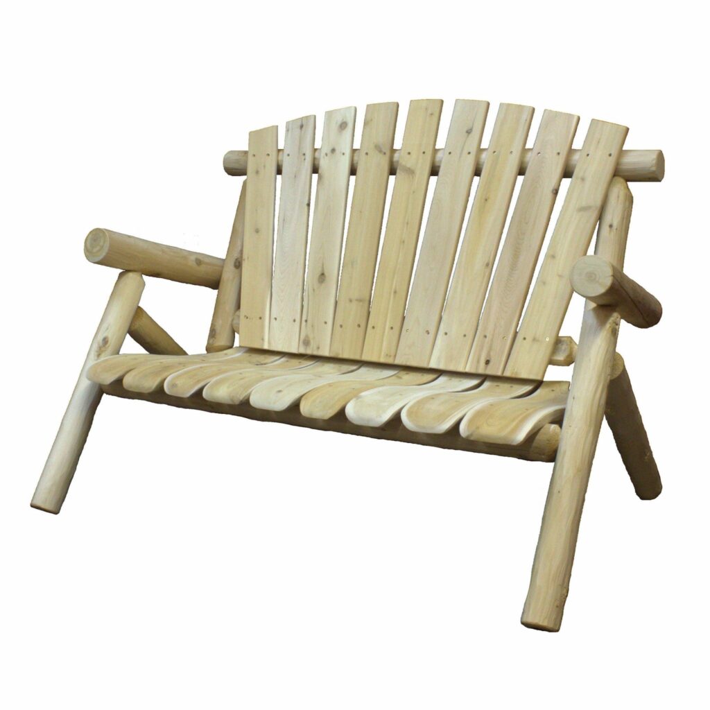 50′ X 30′ X 39′  Natural Wood Loveseat