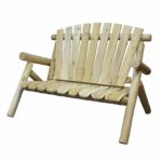 50′ X 30′ X 39′  Natural Wood Loveseat