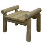 28′ X 20′ X 18′  Natural Wood Ottoman