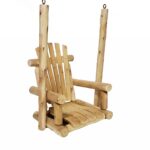 31′ X 24′ X 47′  Natural Wood Single Chair Porch Swing