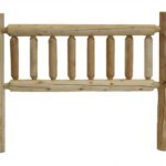 Natural Light Honey Finish Cedar Log Queen Headboard