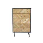 16.75 x 25.5 x 41 Gray Wood Cabinet