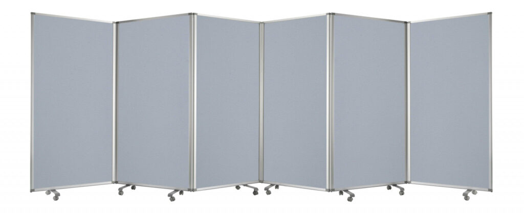 212 x 1 x 71 Metal Grey 6 Panel Screen
