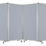 212 x 1 x 71 Metal Grey 6 Panel Screen