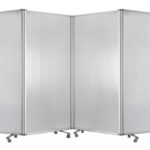 212 x 1 x 71 Clear Metal 6 Panel Resilient Screen