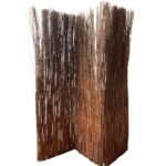 Rustic Willow Branch Three Panel Room Divider Screen