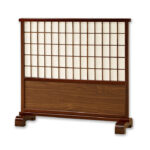 50″ x 1″ x 52″ Brown, Wood, Shoji Stand Screen