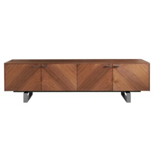 59' X 16' X 19' White And Gray Mdf Tv Stand