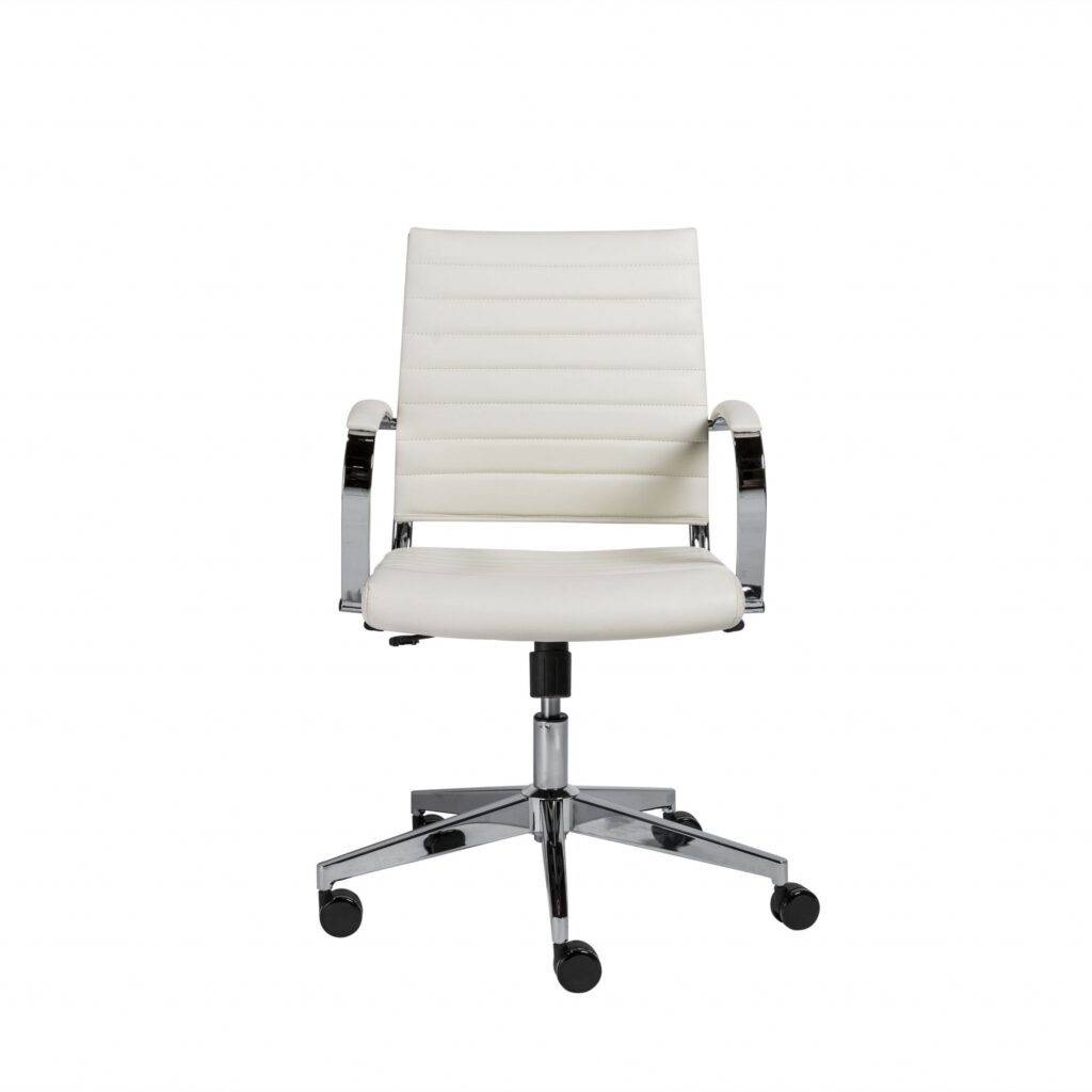 22.76″ X 26.26″ X 38″ Low Back Office Chair in White