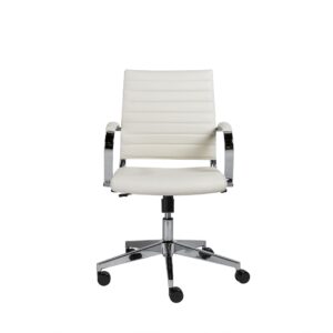 22.37" x 25.5" x 41.5" Black Leather Chair