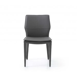 Set of 2 Turqouise Bucket Style Dining Chairs with Metalic Silver Base