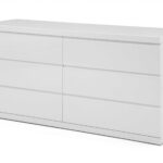 63 X 20 X 30 White Double Dresser