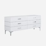 73 X 20 X 30 White Stainless Steel Double Dresser Extension